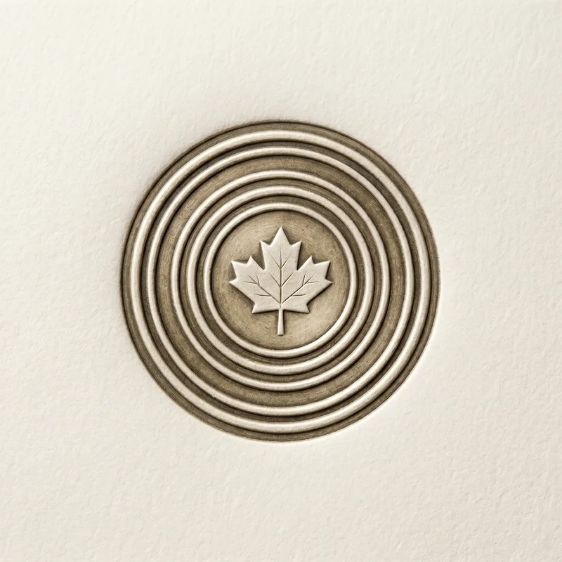 An embossed brass credential seal pressed into paper, marking a signed and reviewed claim.